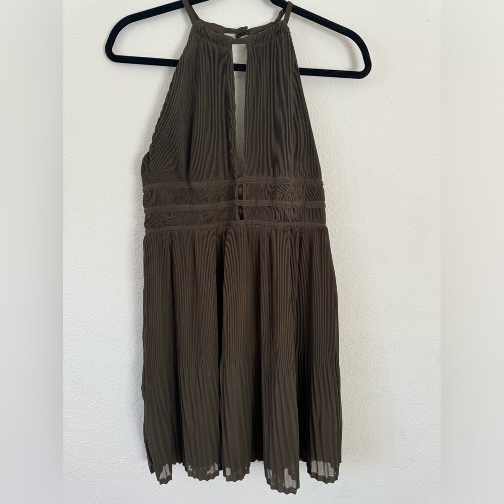 H&M Pleated Chiffon Mini Dress Sz.8